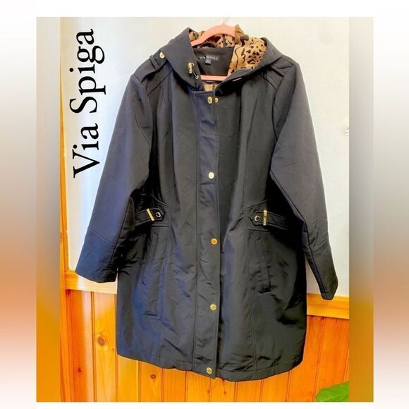 Vía Spiga Hooded coat sz 2X - Picture 1 of 5